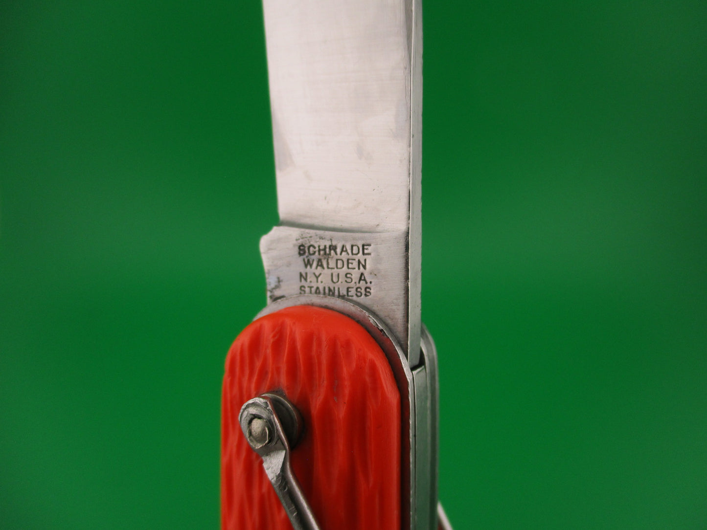 Schrade Walden vintage MC1 Orange military paratrooper switchblade