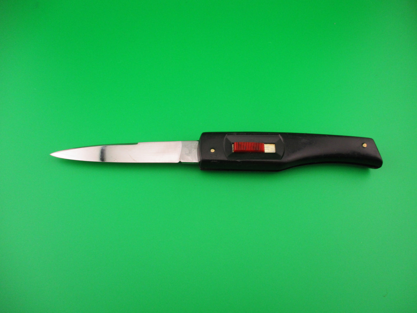 Ackermannchen ROSTFREI 20cm Italian Collini Flylock Black automatic knife