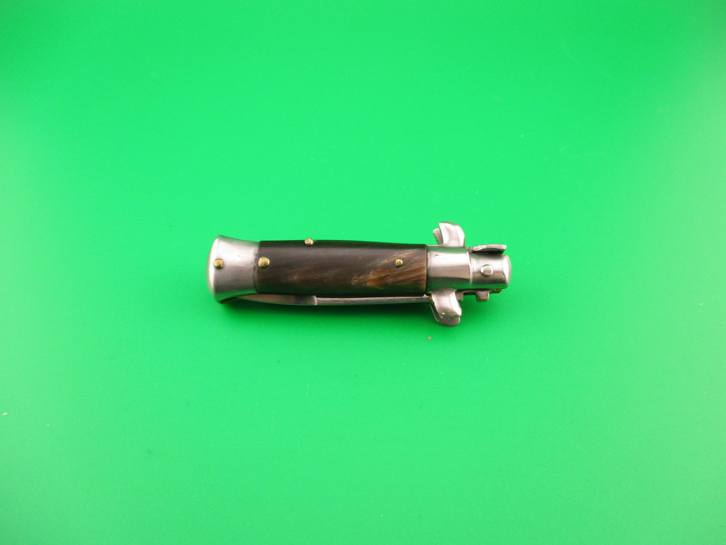 MADE IN ITALY 12cm Italian Swivel bolster Mini Stiletto bayonet automatic knife
