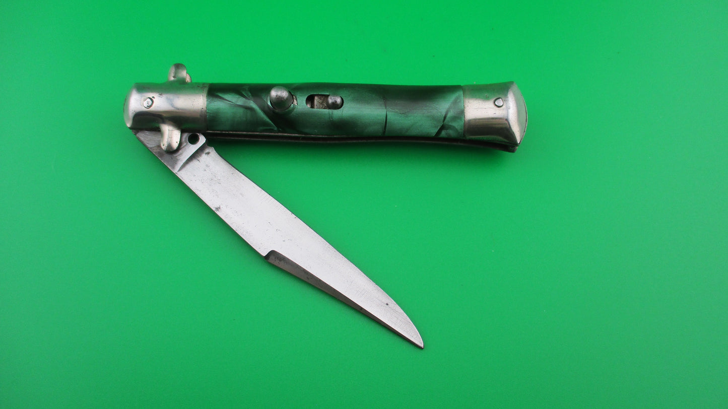 INOX 18cm Italian Tourist knife Green pearl BoBc automatic knife