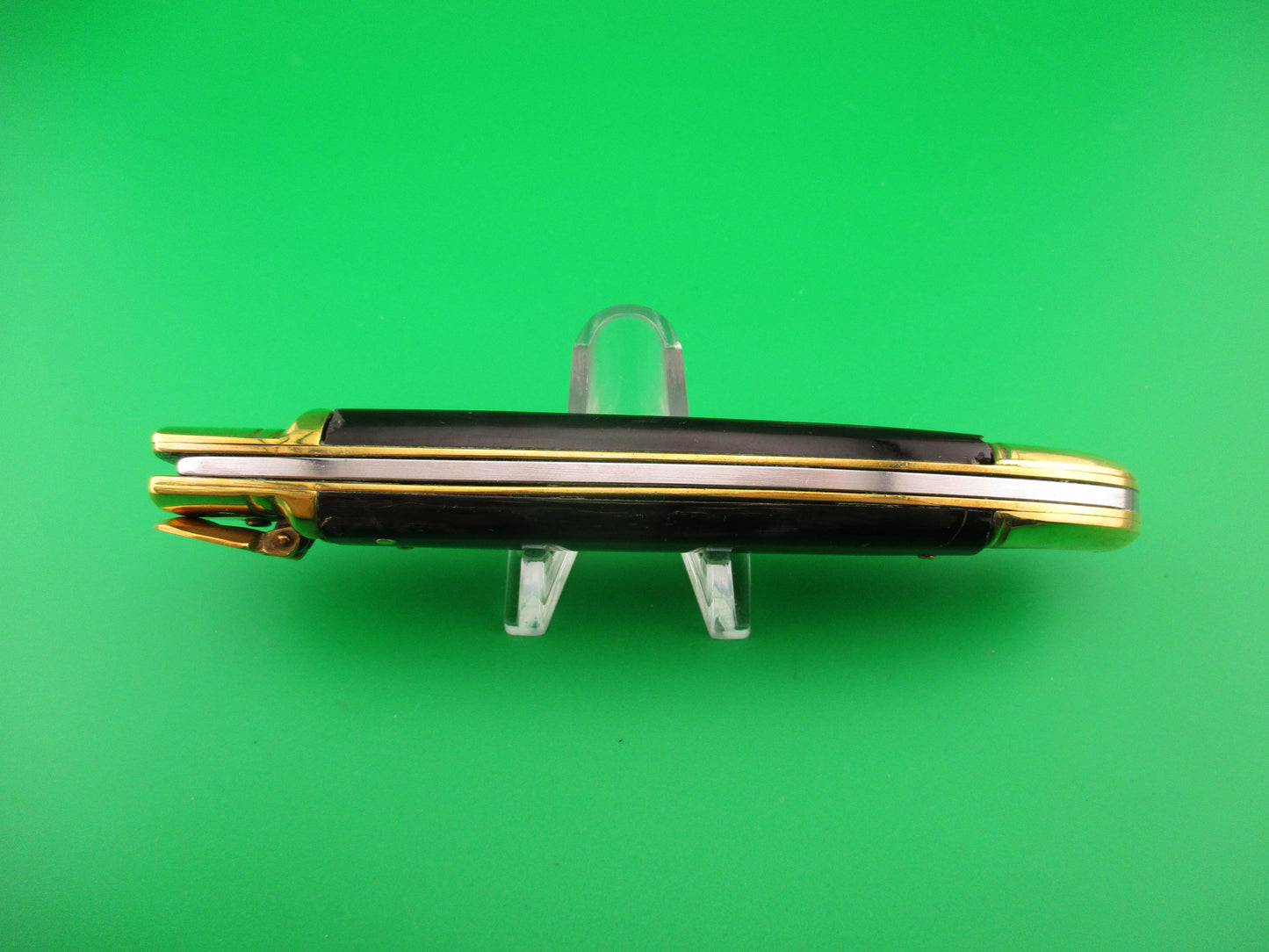 SAFARINOX ITALY by MAGRO 24cm Italian Birds Head Lever knife Brass horn