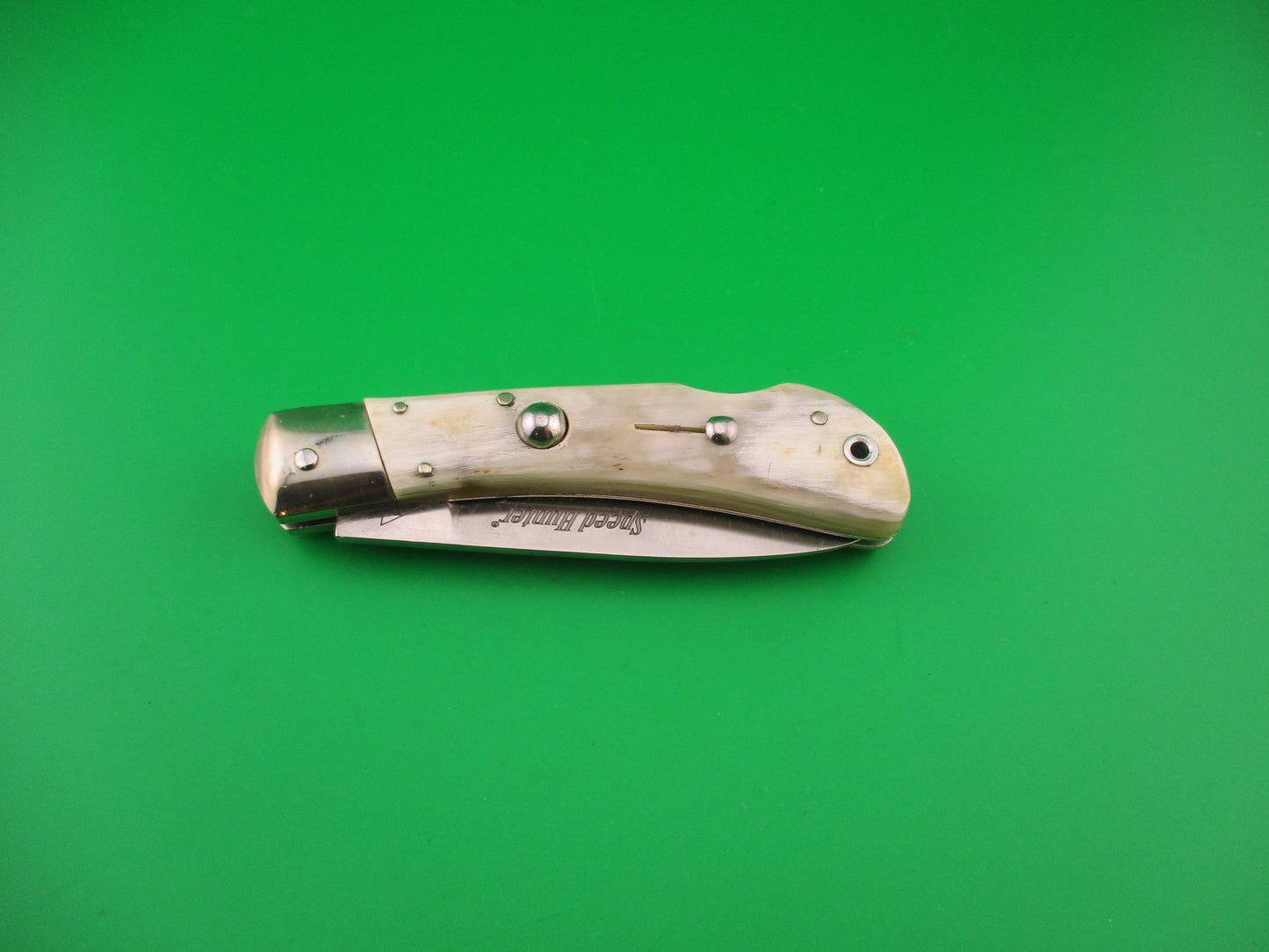 AKC 18cm Italian Lockback Horn Speed Hunter First Run automatic knife