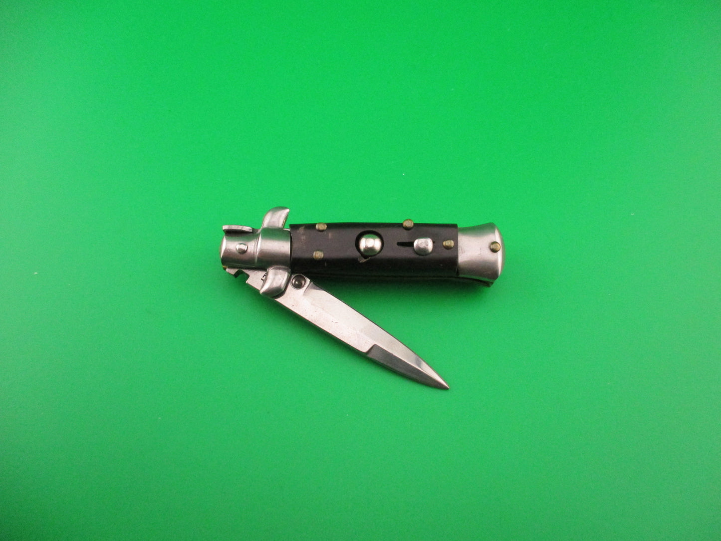 MADE IN ITALY 12cm Italian Swivel bolster Mini Stiletto bayonet automatic knife