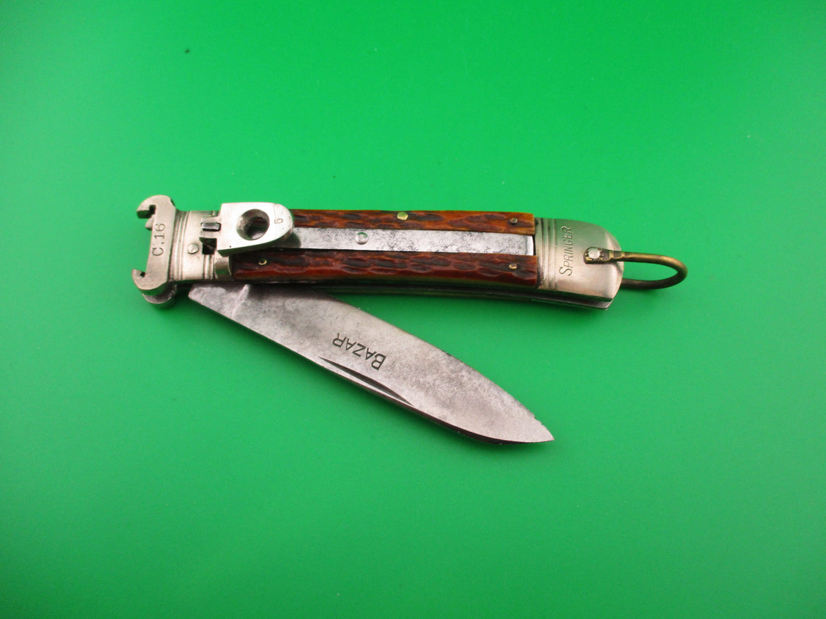 BAZAR 20cm German Shell Puller Lever vintage automatic knife