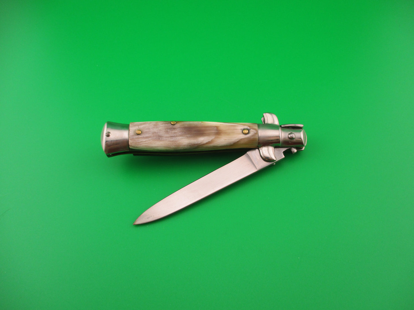 Rostfrei (slant) 18cm Italian Stiletto Swivel bolster Vintage automatic knife 1970s