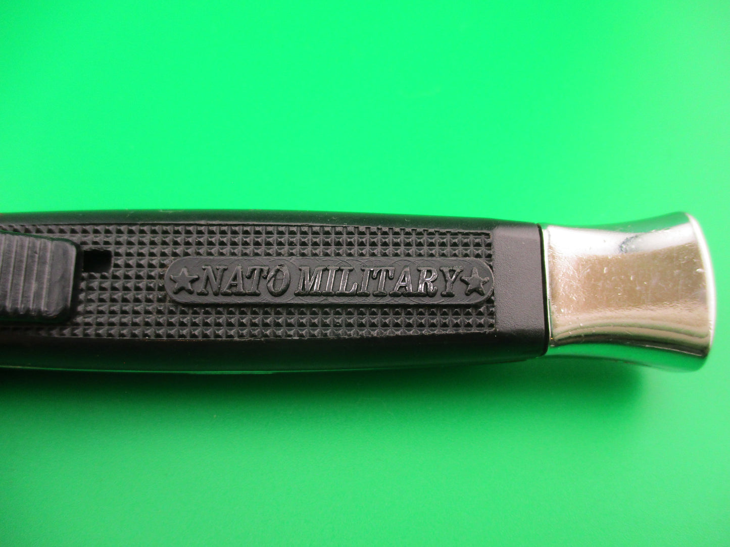 STAINLESS GERMANY NATO MILITARY 20cm OTF DA Black automatic knife