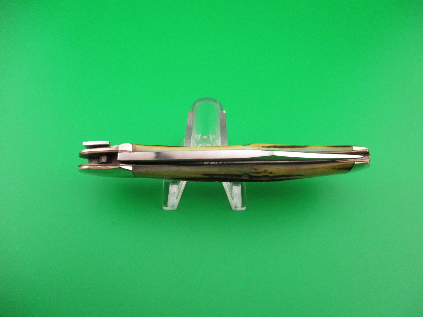 Aerial AC MFG Co Marinette, WIS Stag Lever K112 switchblade knife