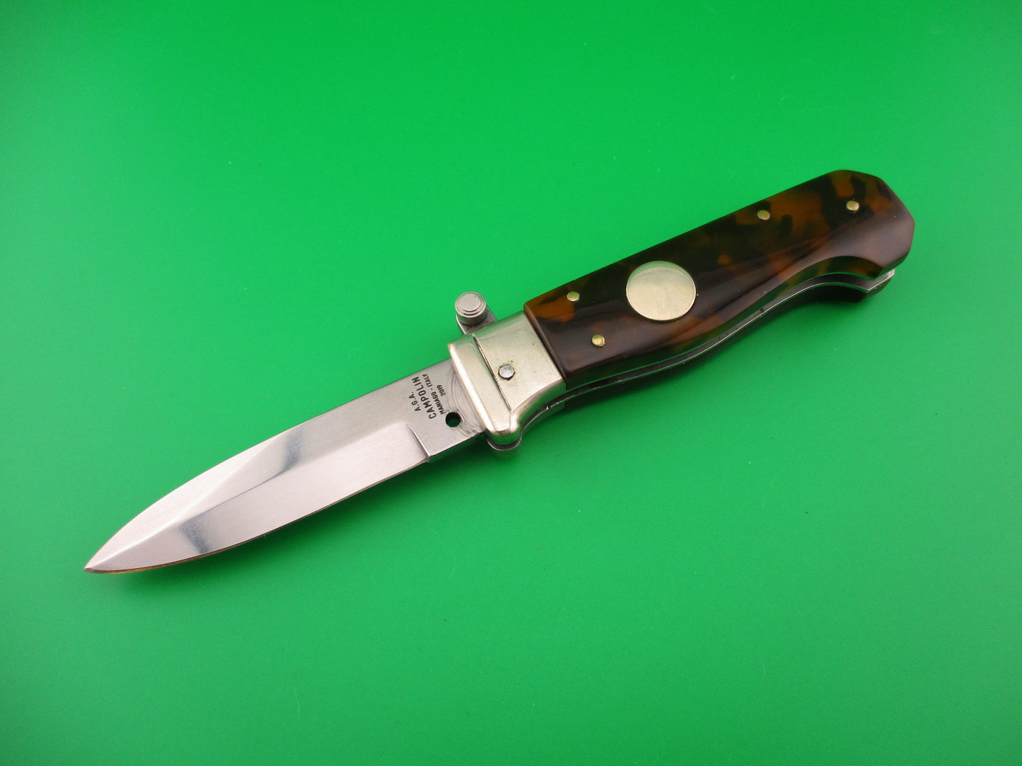 AGA CAMPOLIN 2019 17cm Italian FIRST RUN Piccolo Tortoise automatic knife