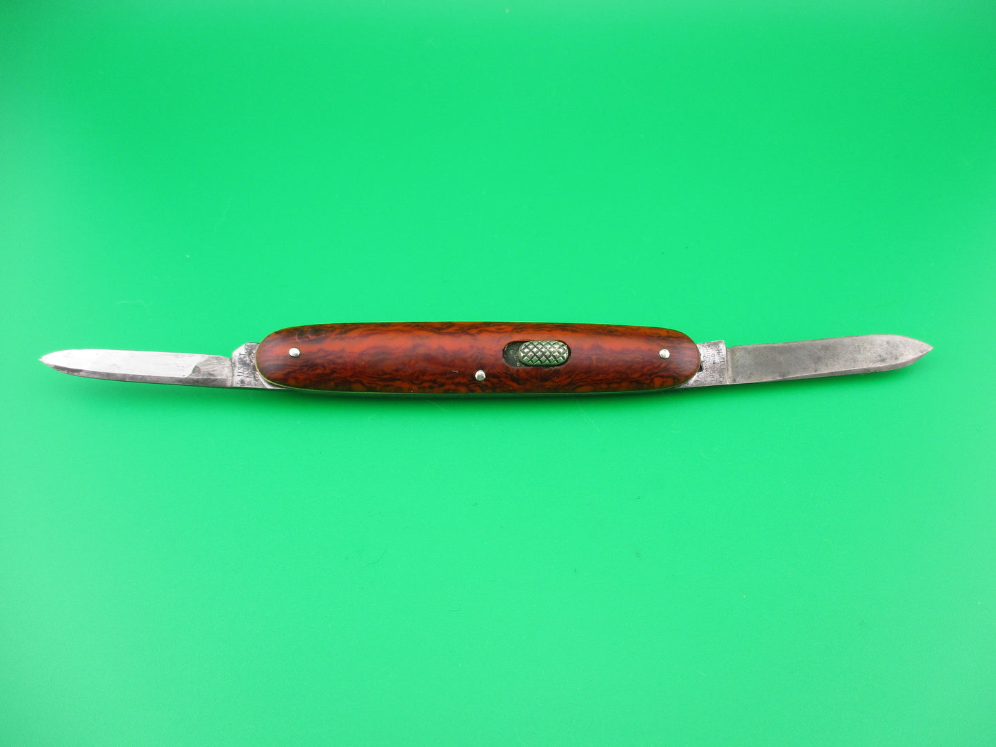 CHALLENGE CUT CO double Cocobolo celluloid automatic knife