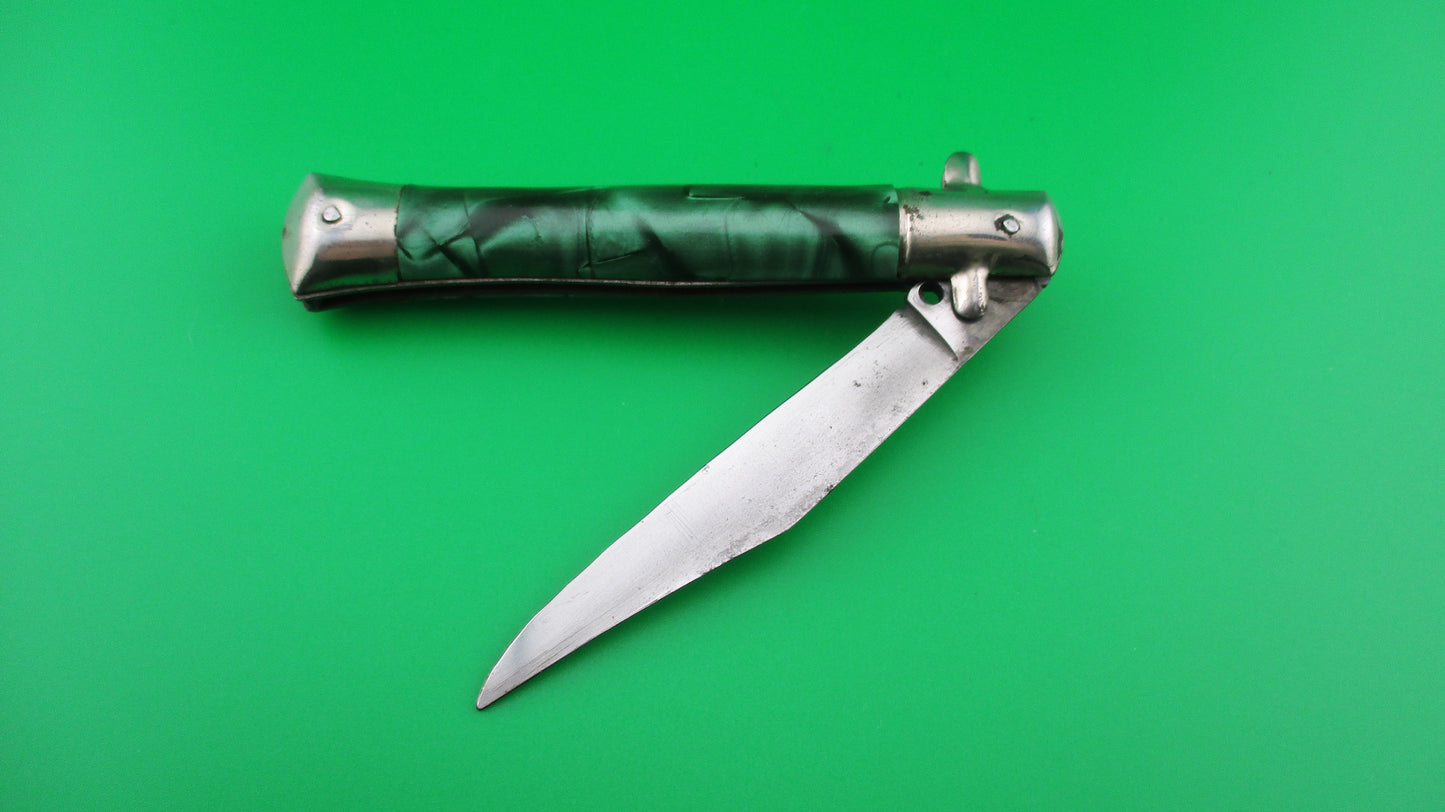 INOX 18cm Italian Tourist knife Green pearl BoBc automatic knife