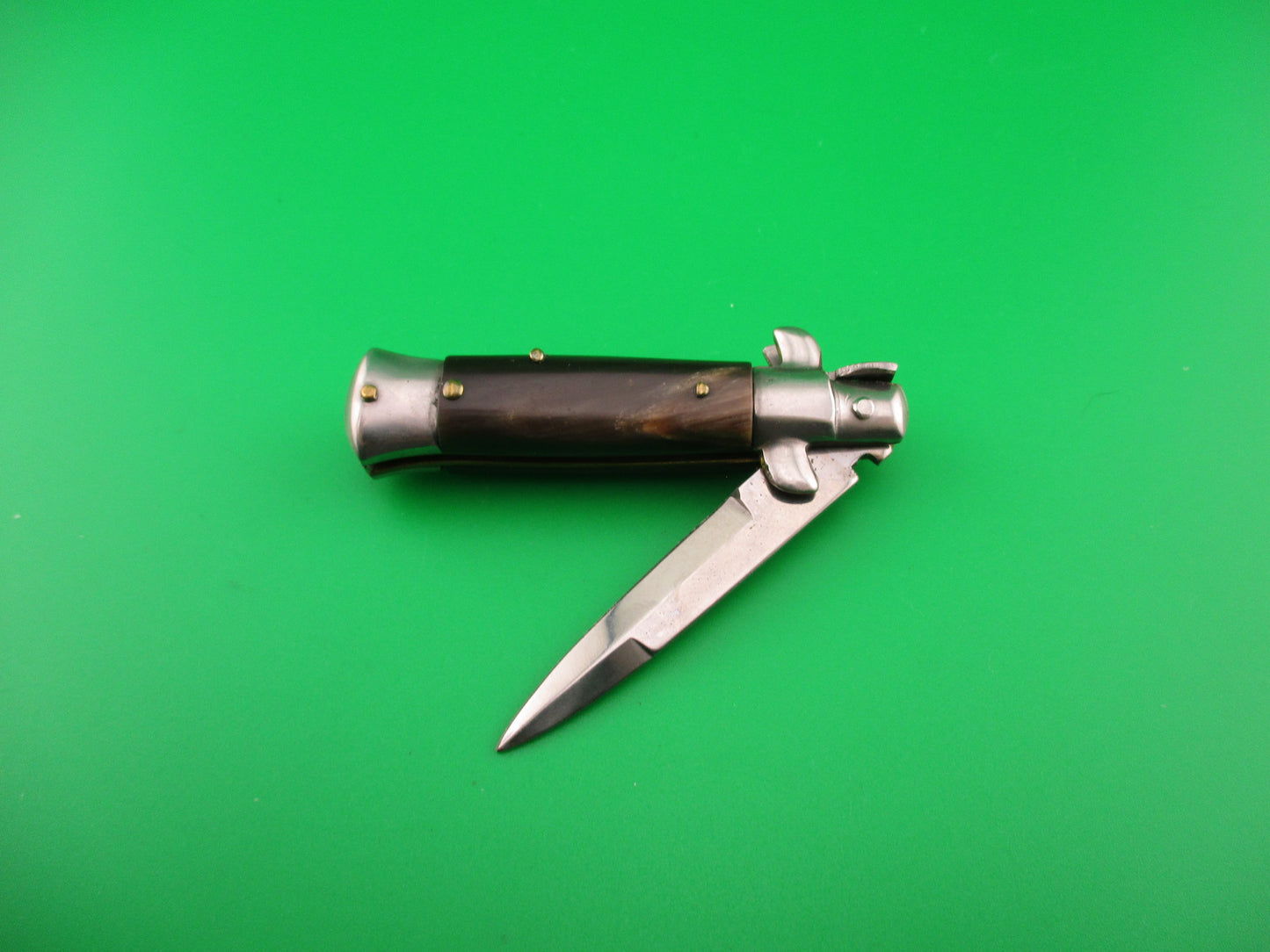 MADE IN ITALY 12cm Italian Swivel bolster Mini Stiletto bayonet automatic knife