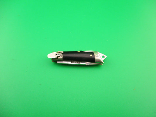 STAINLESS 7cm Japanese Mini Lever Slant Bolster automatic keychain knife