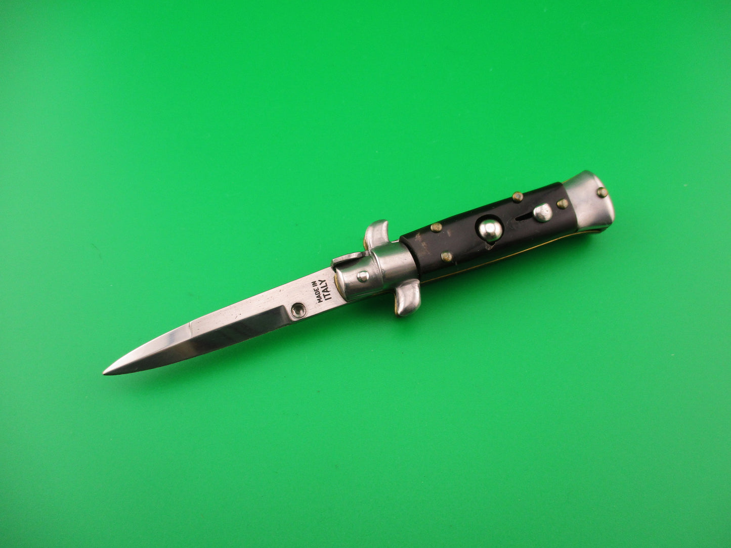 MADE IN ITALY 12cm Italian Swivel bolster Mini Stiletto bayonet automatic knife