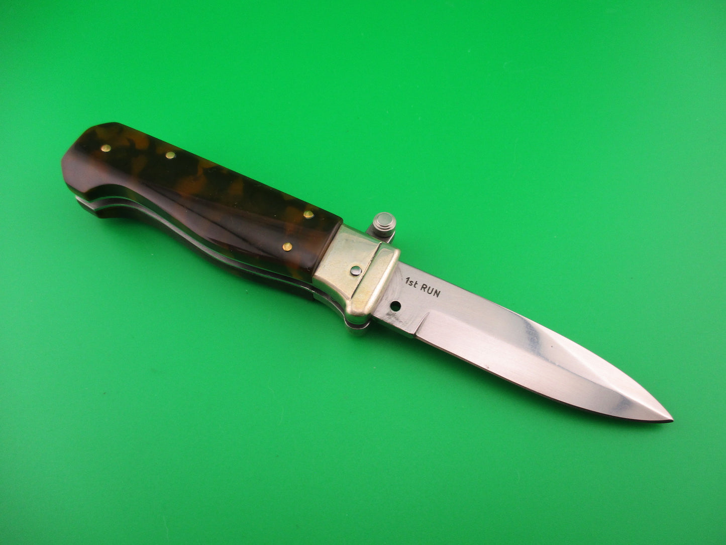 AGA CAMPOLIN 2019 17cm Italian FIRST RUN Piccolo Tortoise automatic knife