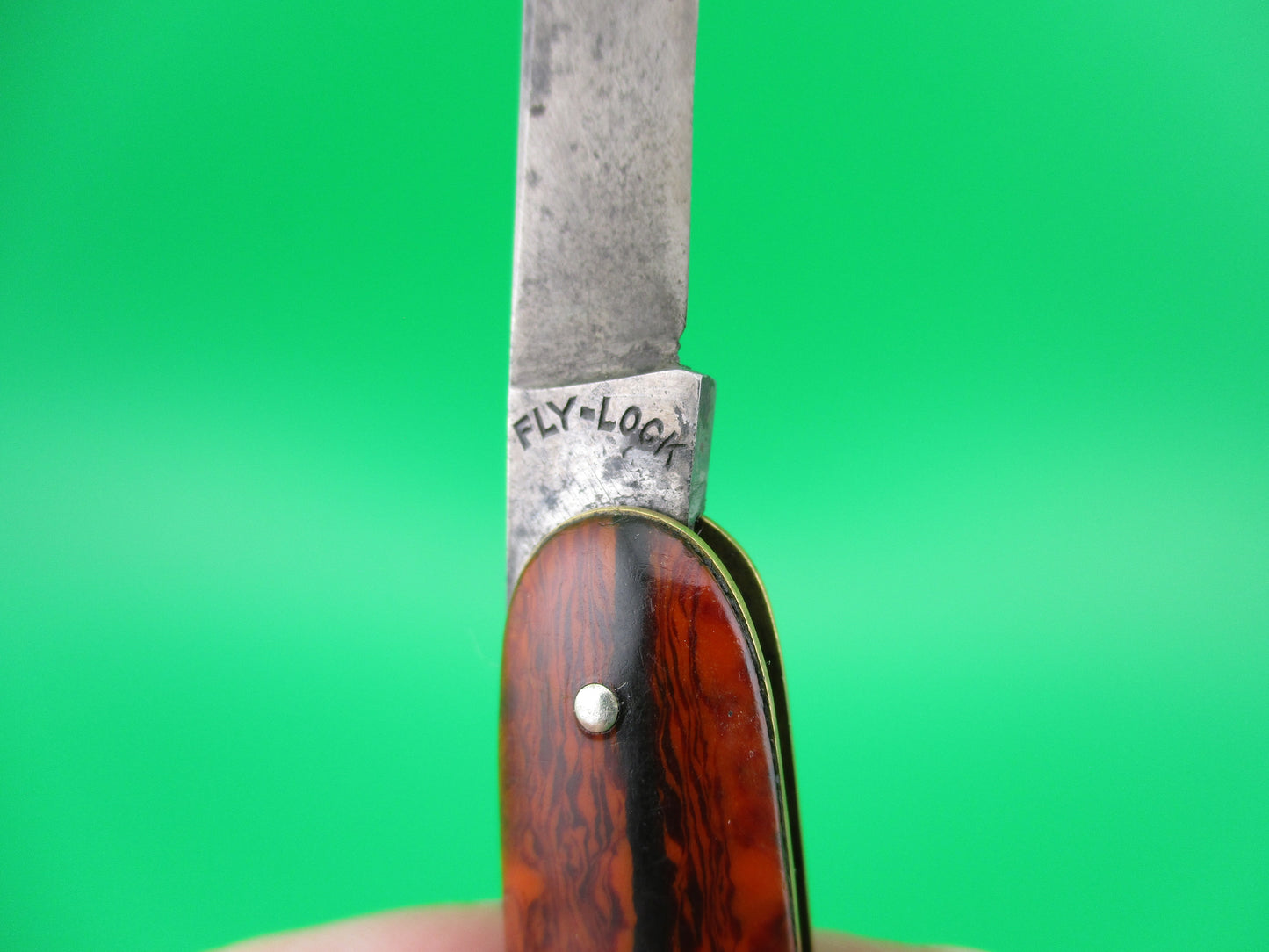 CHALLENGE CUT CO double Cocobolo celluloid automatic knife