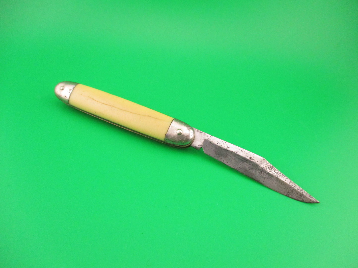 Colonial SHUR-SNAP Cigar Jack Cream Saber clip blade automatic knife