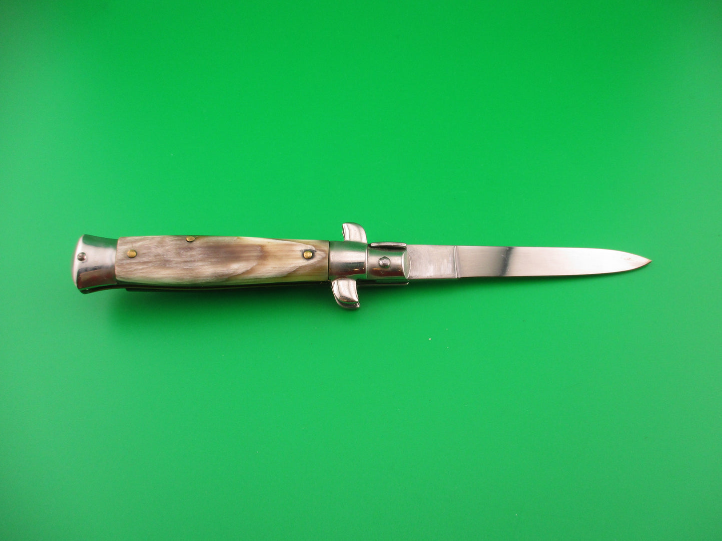 Rostfrei (slant) 18cm Italian Stiletto Swivel bolster Vintage automatic knife 1970s