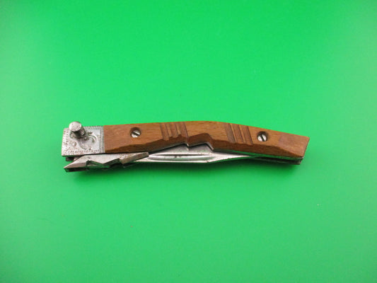 RPK 22cm Russian Prison Knife Swing guard Wood handles vintage automatic knife