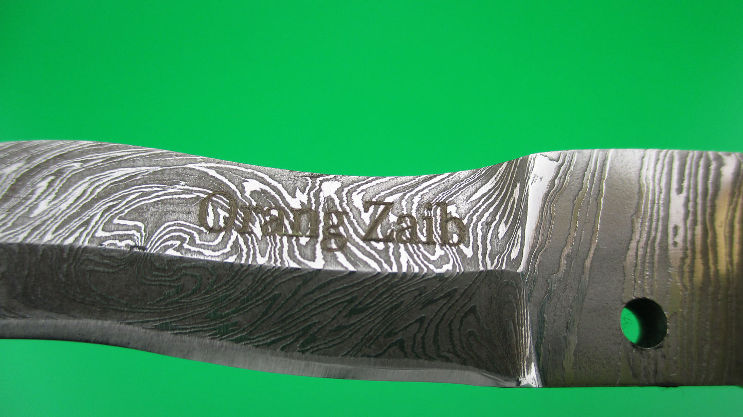 Custom Zaib 35cm Italian inspired Damascus KRIS picklock Wicked Stiletto switchblade knife