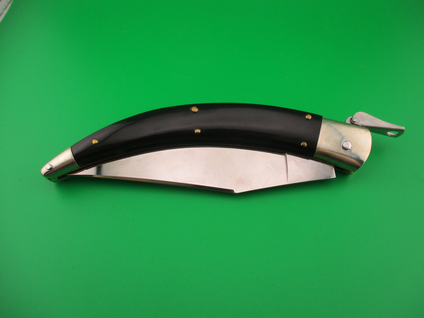 AGA CAMPOLIN ITALY 30cm Italian Horn Catalana Fulcrum automatic knife