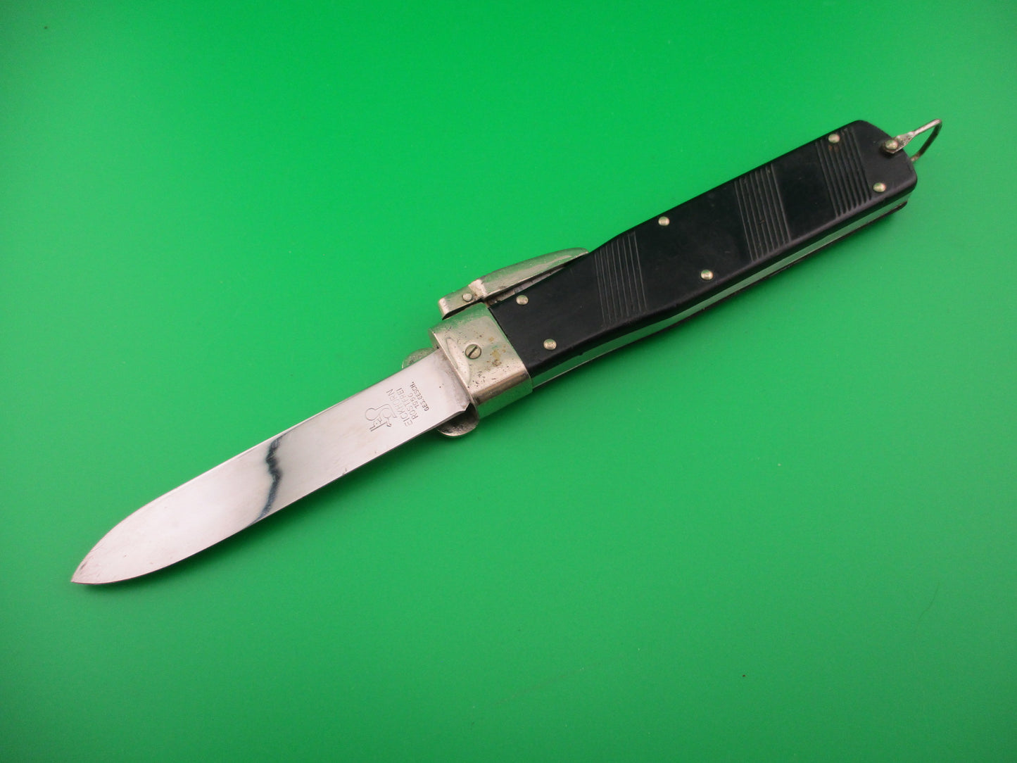 EICKHORN ROSTFREI 1959 23cm German Trap door Gravity knife military
