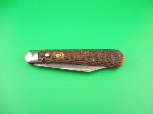 SCHRADE CUT CO Hunter 1543 3/4 Jigged Bone switchblade knife