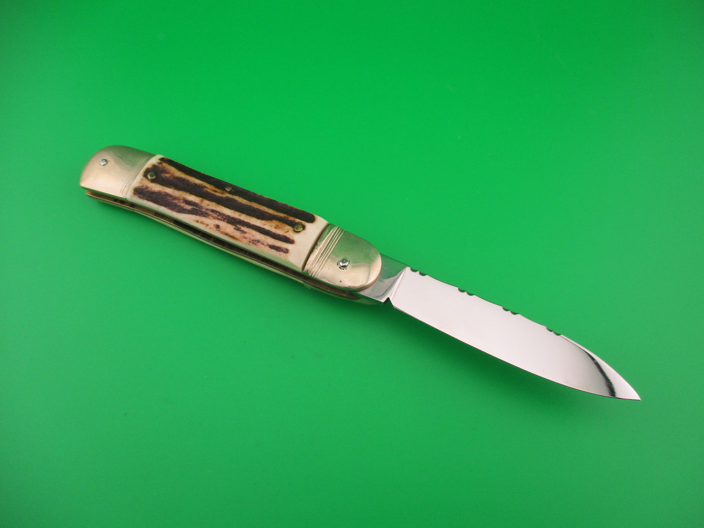 WRCA Hubertus 1985 Club Knife #11 of 65 11cm German Lever Stag automatic knife