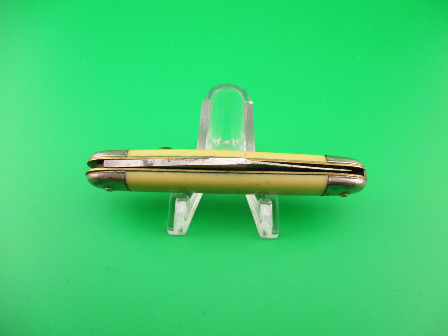 Colonial SHUR-SNAP Cigar Jack Cream Saber clip blade automatic knife