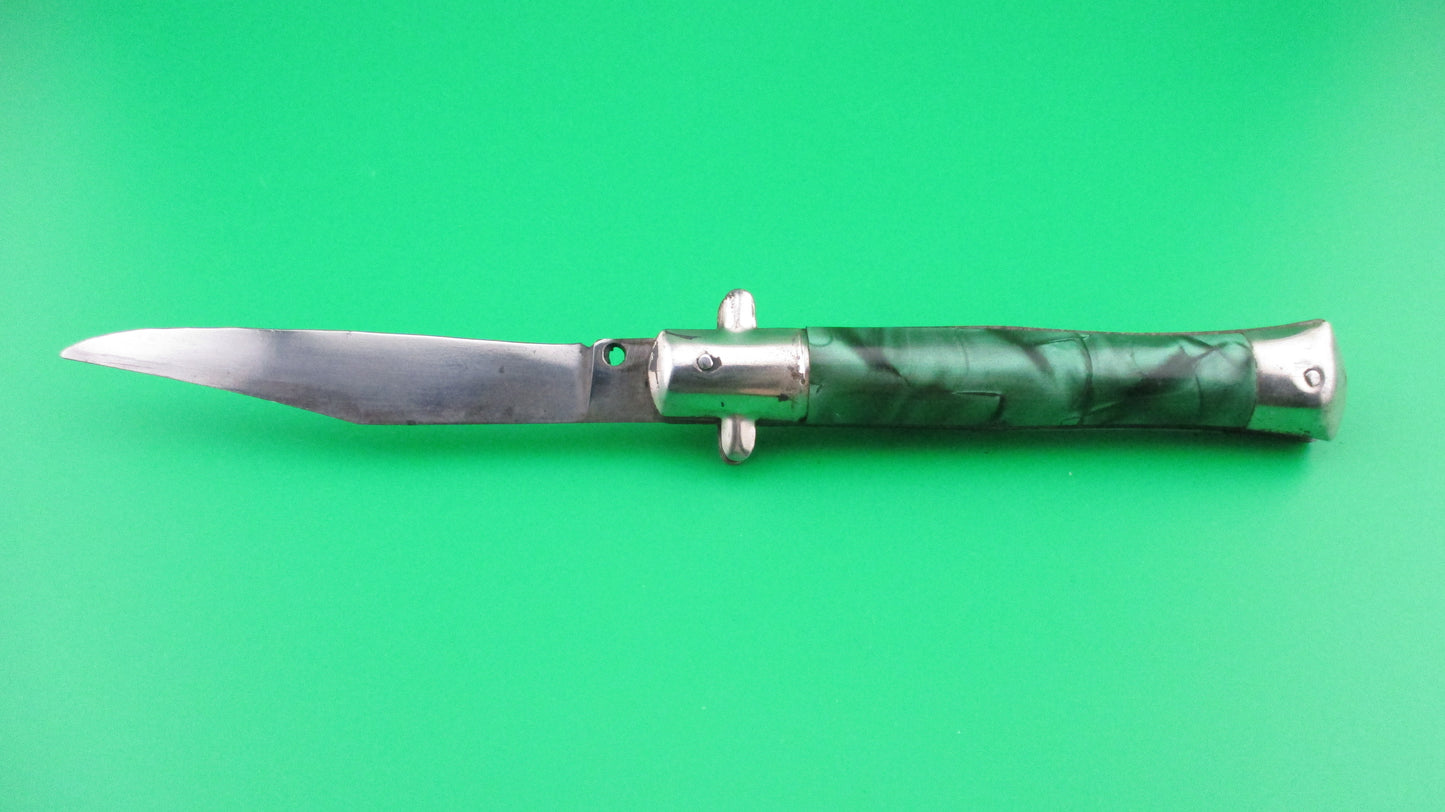 INOX 18cm Italian Tourist knife Green pearl BoBc automatic knife