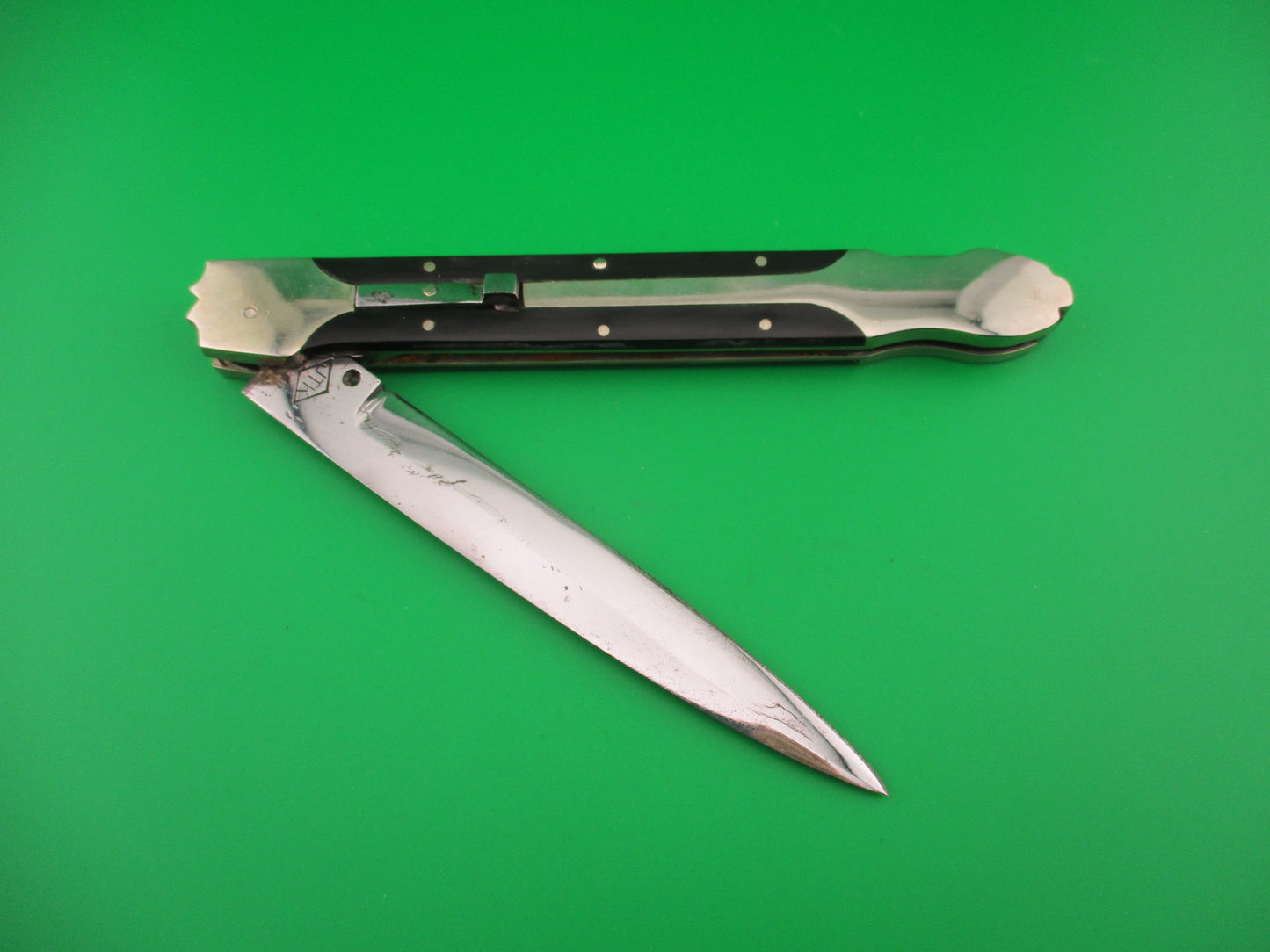 JTK Custom 11 inch Hand Made Automatic lockback Knife Prioletta style release