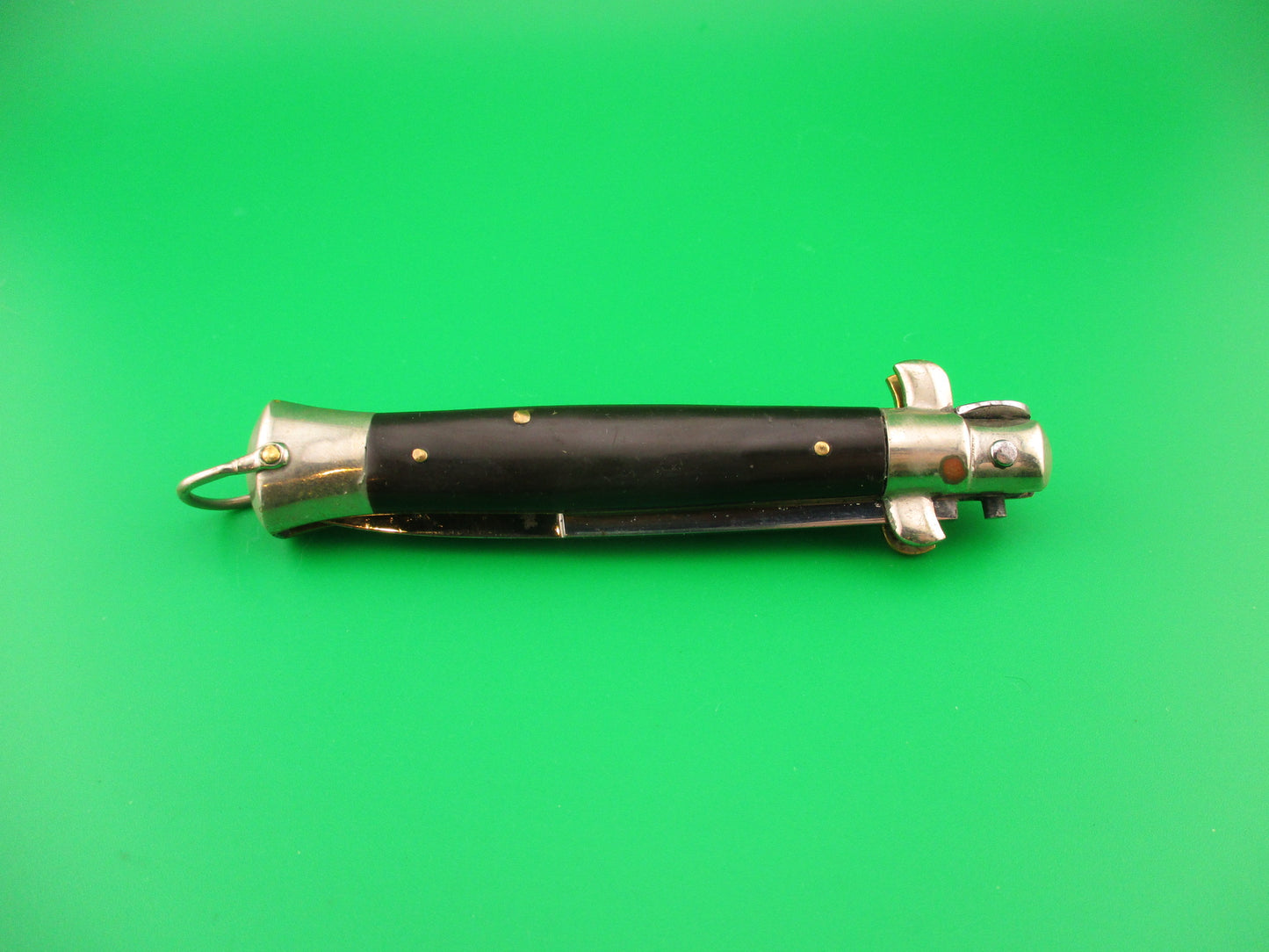 MAURO MARIO 20cm Italian Picklock 1950s bayonet automatic knife w lanyard