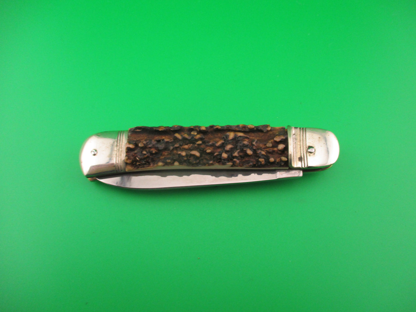 ROSTFREI KISSING CRANE 11cm German Lever Stag vintage automatic knife