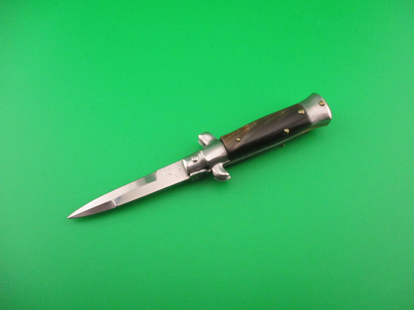 MADE IN ITALY 12cm Italian Swivel bolster Mini Stiletto bayonet automatic knife