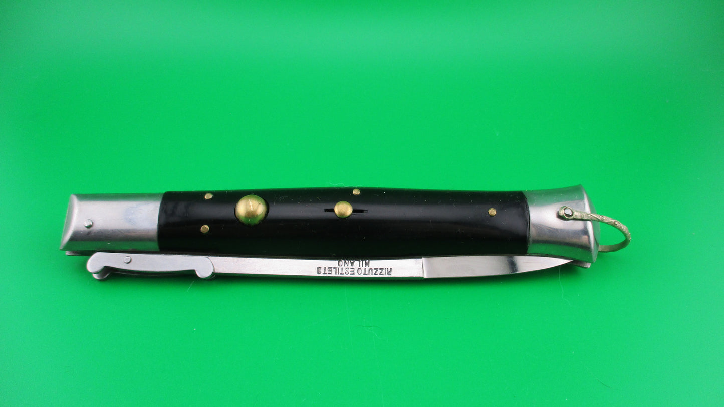 Rizzuto Estileto Milano 28cm Japanese Swing guard Black vintage automatic knife