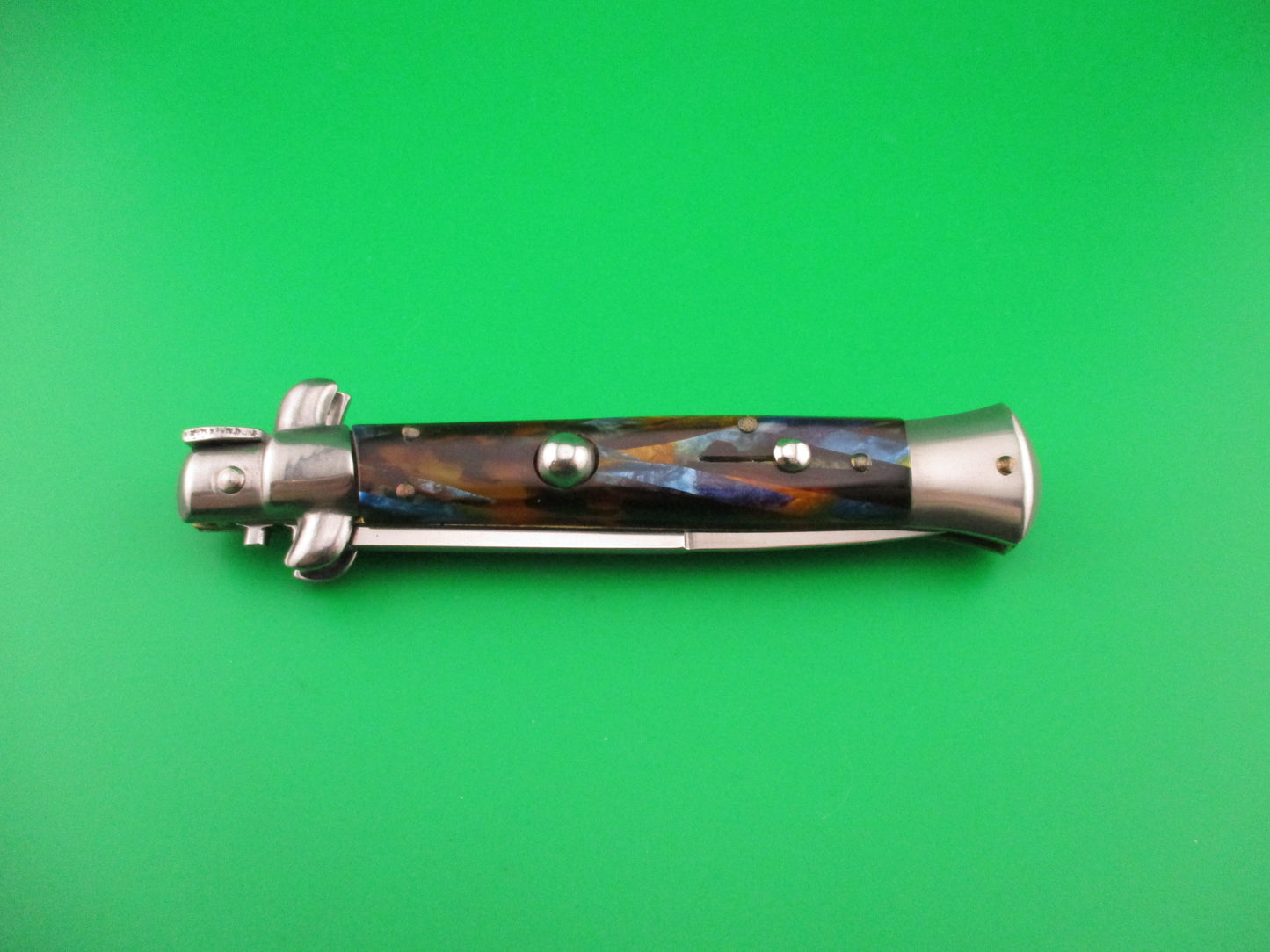 ITALY STAINLESS 22cm Italian Swivel bolster Wild Colors automatic knife