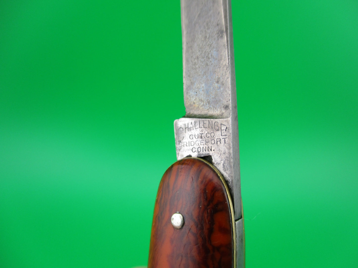 CHALLENGE CUT CO double Cocobolo celluloid automatic knife