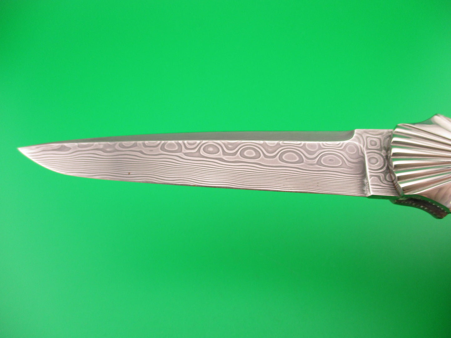 KAS Ken Steigerwalt Custom MOP & Damascus Sea Shell bolster automatic knife