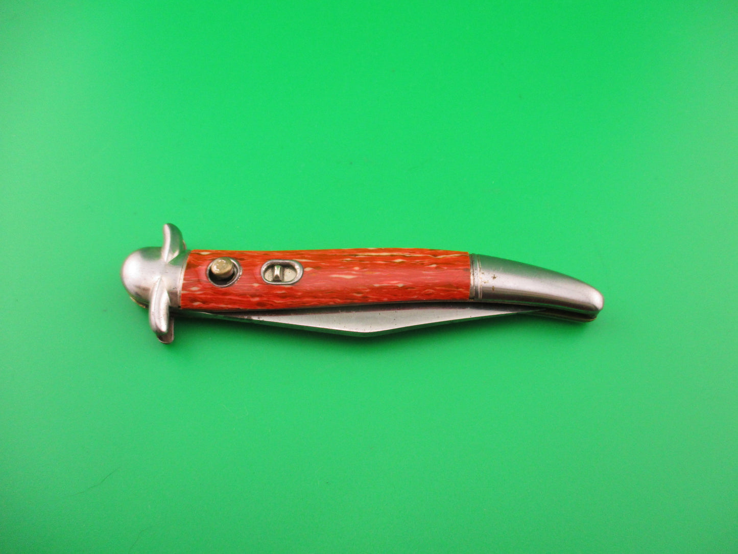Hammer Brand Imperial toothpick crossguard Firebrick vintage switchblade