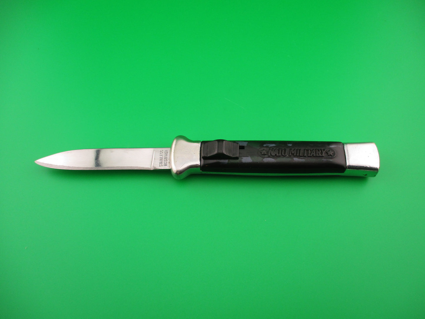 STAINLESS ROSTFREI 20cm Camouflage NATO MILITARY OTF DA Chef automatic knife