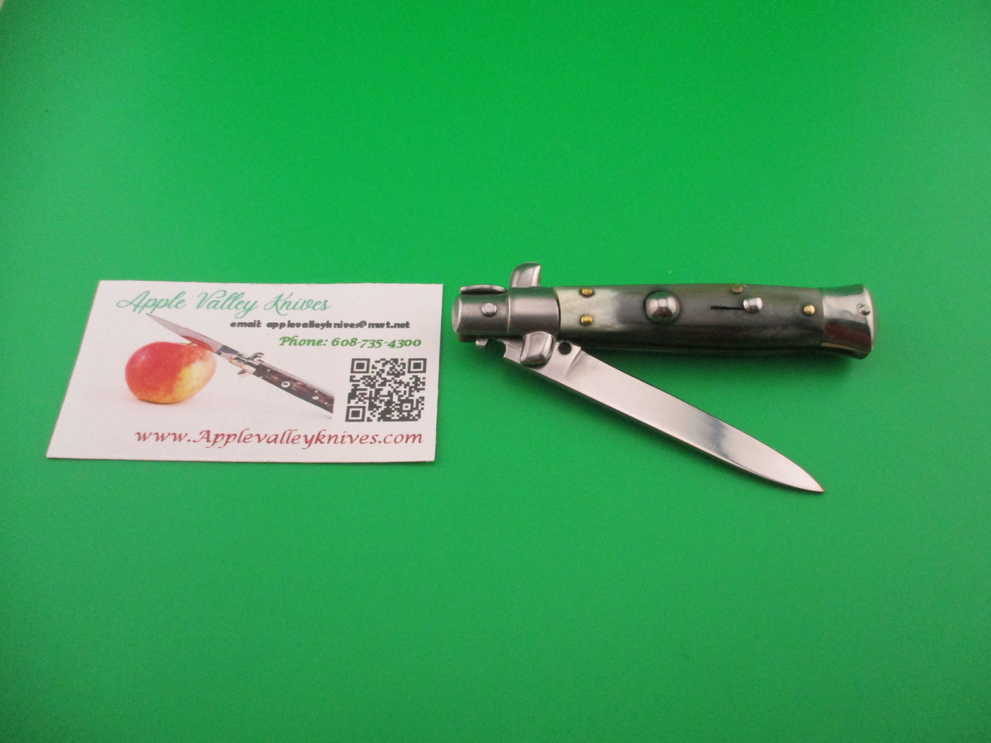 Rostfrei (slant) 18cm Italian Stiletto Swivel bolster Vintage automatic knife 1970s