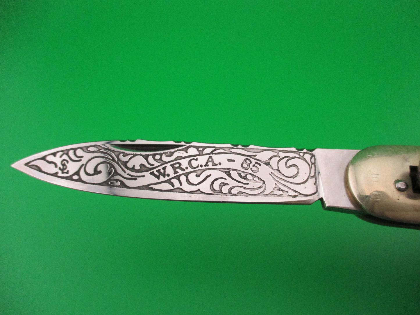WRCA Hubertus 1985 Club Knife #11 of 65 11cm German Lever Stag automatic knife
