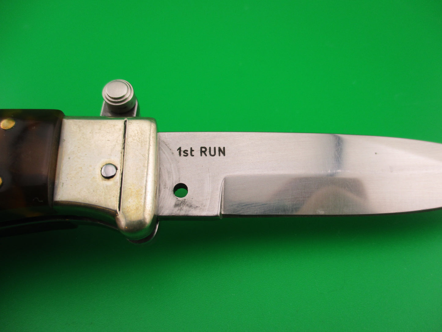 AGA CAMPOLIN 2019 17cm Italian FIRST RUN Piccolo Tortoise automatic knife