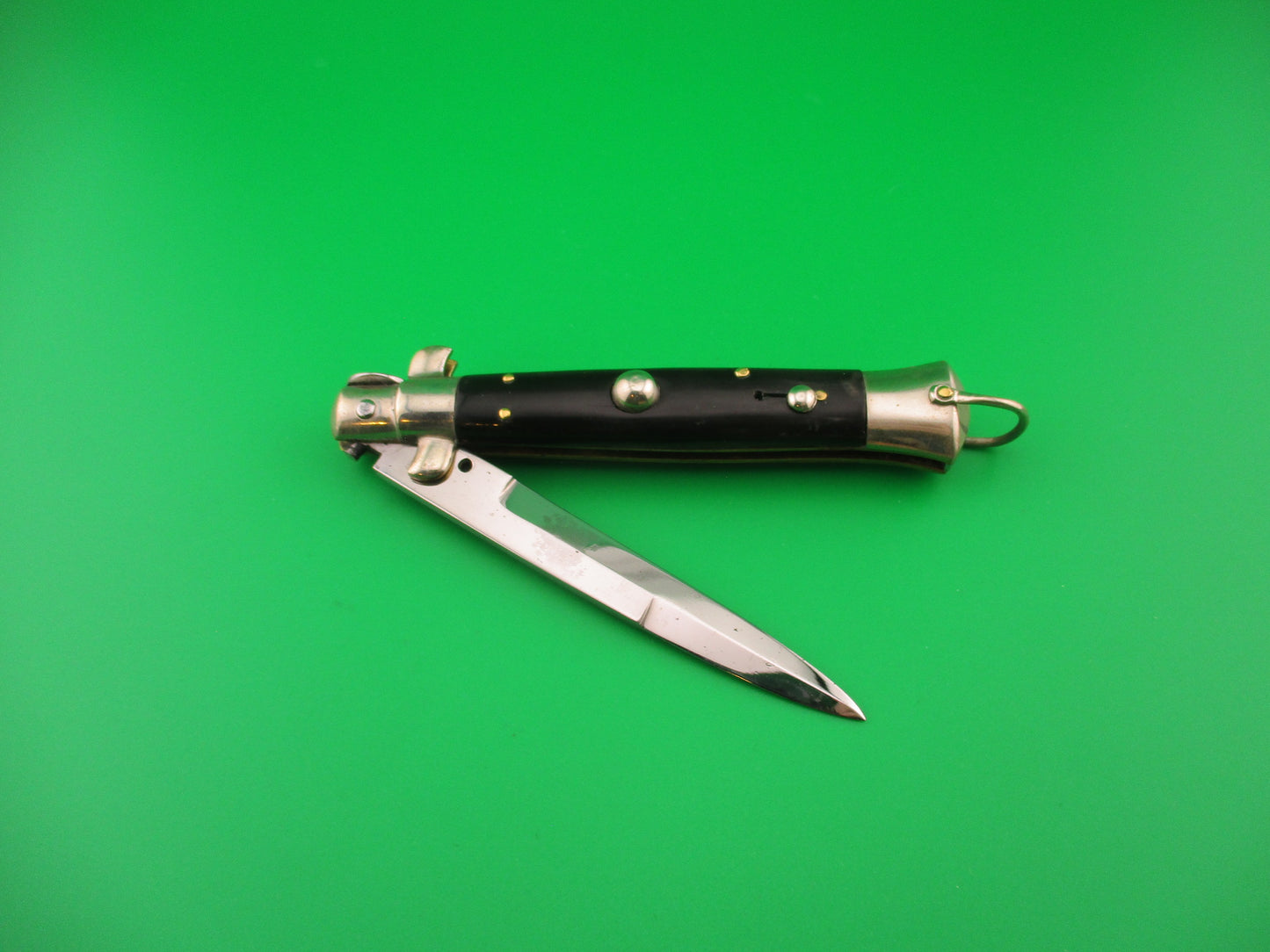 MAURO MARIO 20cm Italian Picklock 1950s bayonet automatic knife w lanyard