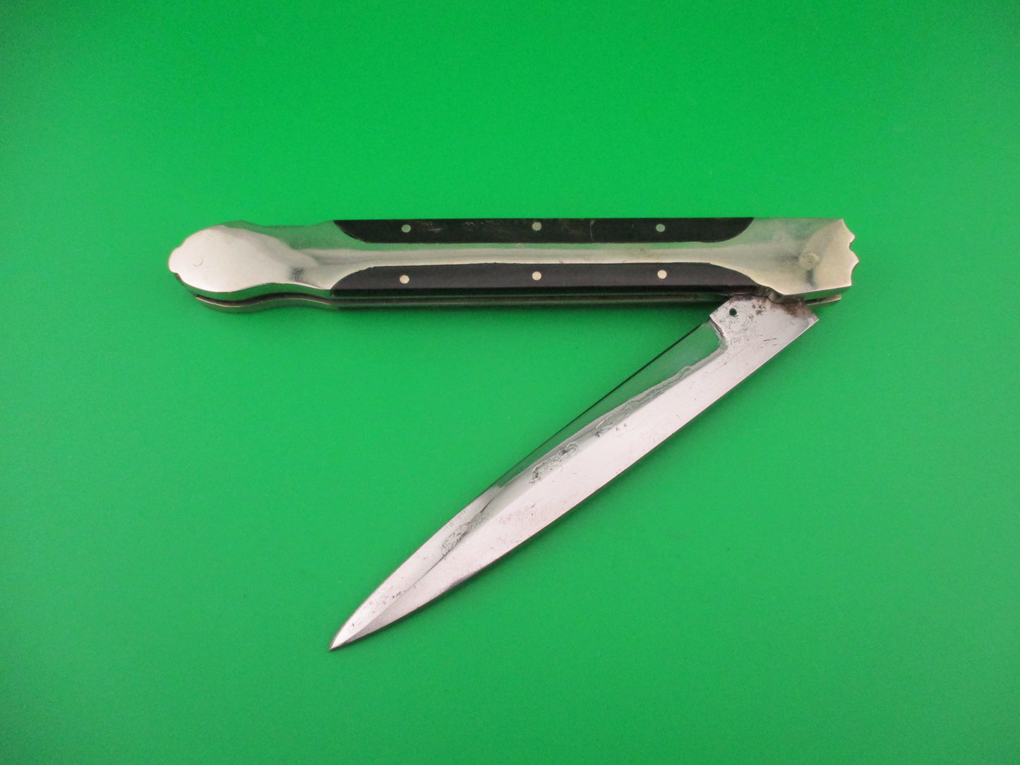 JTK Custom 11 inch Hand Made Automatic lockback Knife Prioletta style release