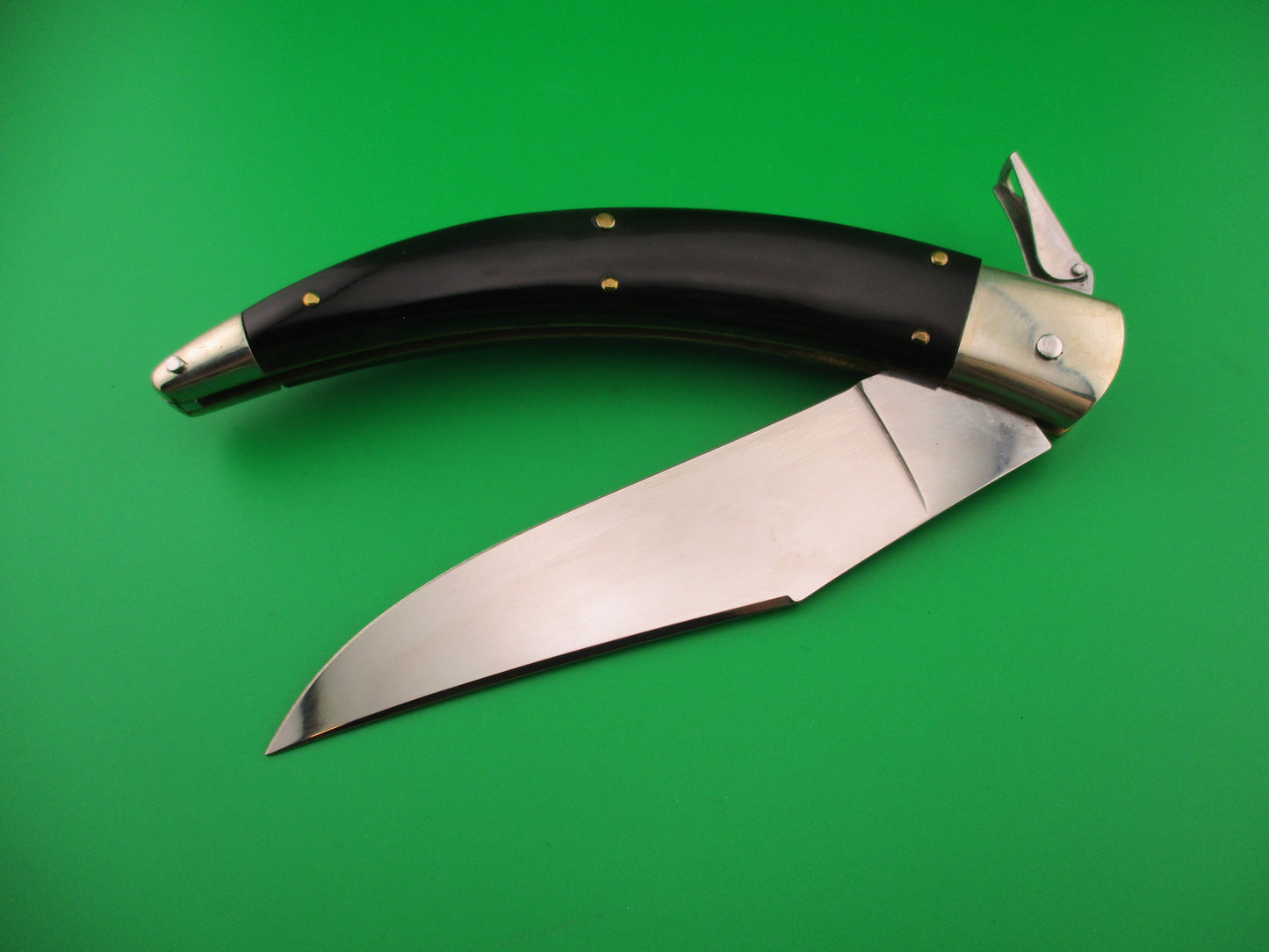 AGA CAMPOLIN ITALY 30cm Italian Horn Catalana Fulcrum automatic knife