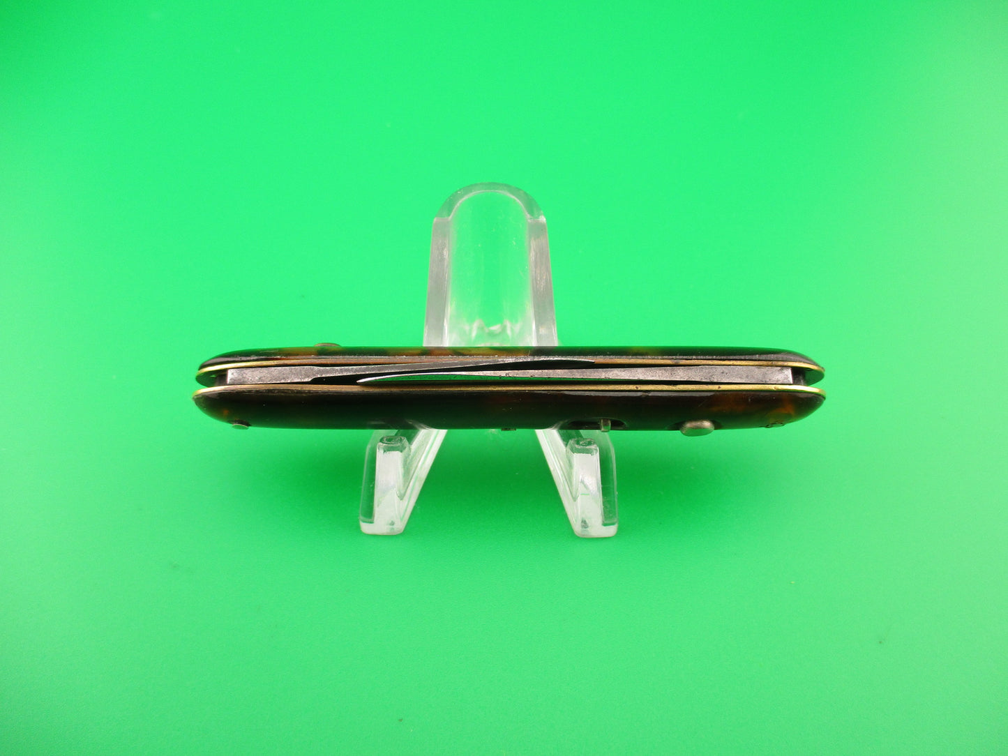 WADE & BUTCHER Schrade contract Double Tortoise celluloid vintage switchblade knife