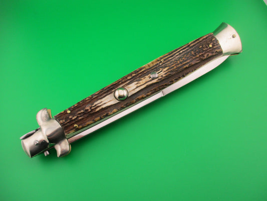 AGA CAMPOLIN ITALY 45cm Italian Stag swivel bolster 18 inch automatic knife