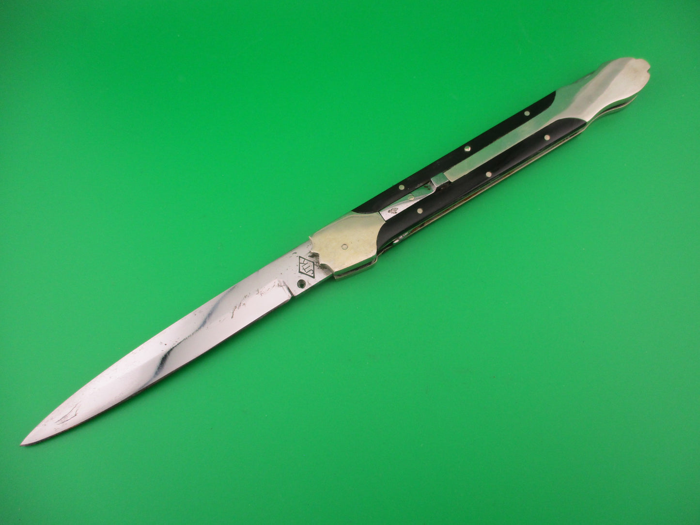 JTK Custom 11 inch Hand Made Automatic lockback Knife Prioletta style release