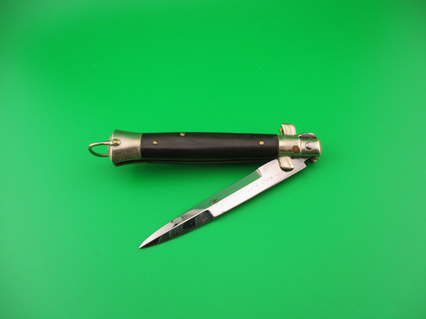 MAURO MARIO 20cm Italian Picklock 1950s bayonet automatic knife w lanyard