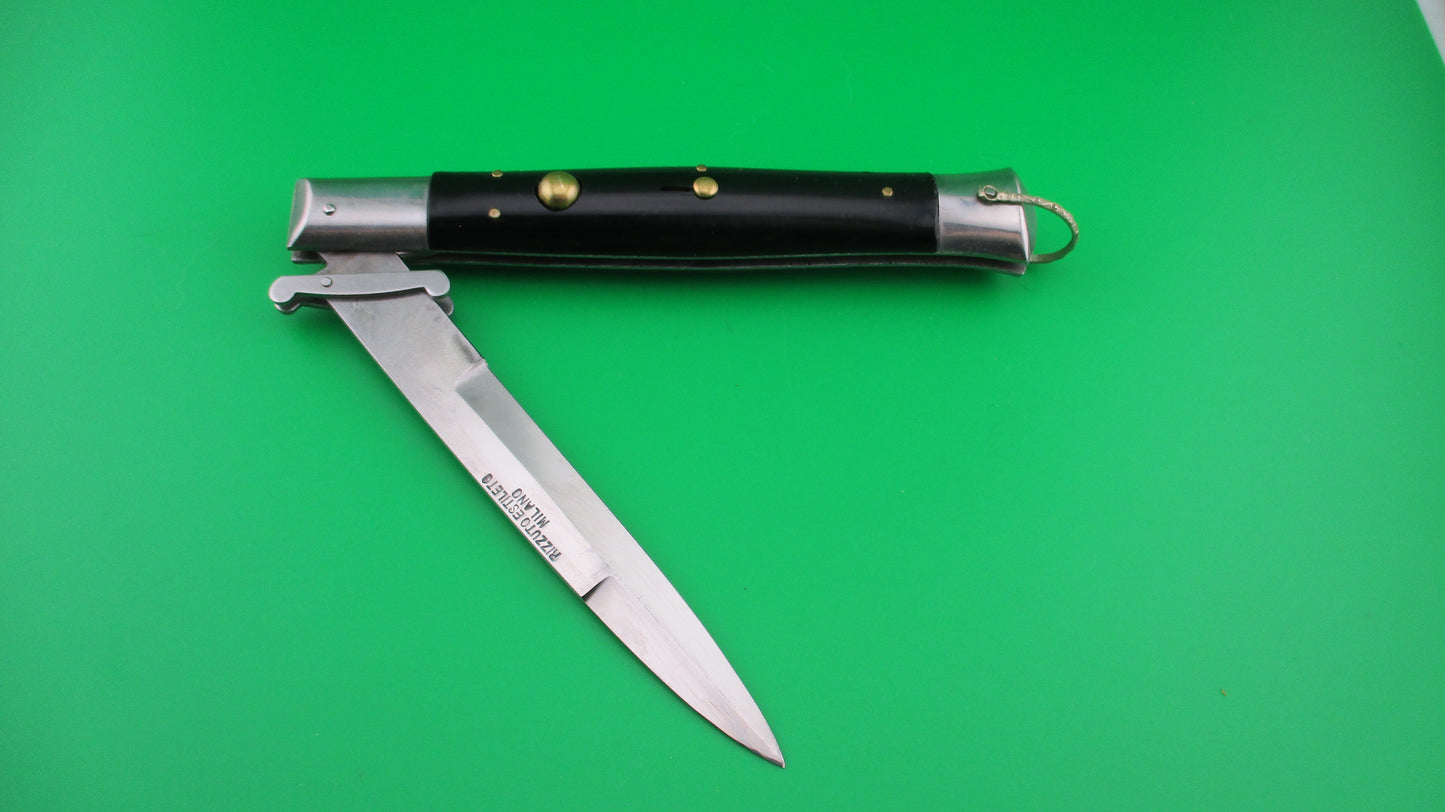 Rizzuto Estileto Milano 28cm Japanese Swing guard Black vintage automatic knife